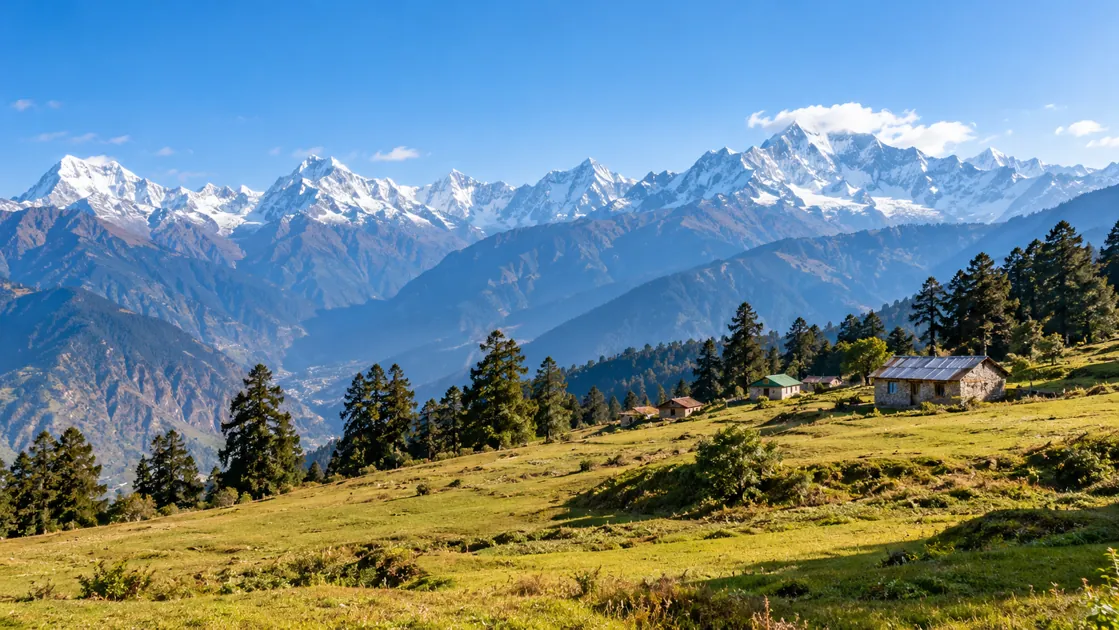 Auli destination scenery