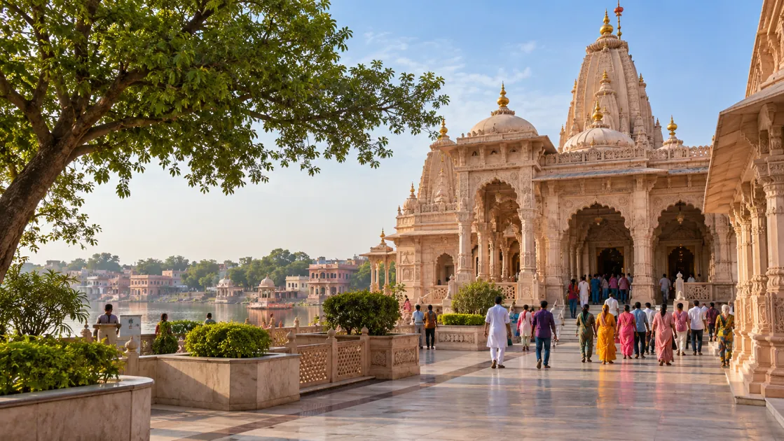 Vrindavan scenery for group road-trip planning