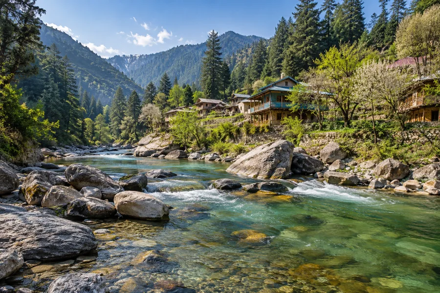 Tirthan Valley destination scenery