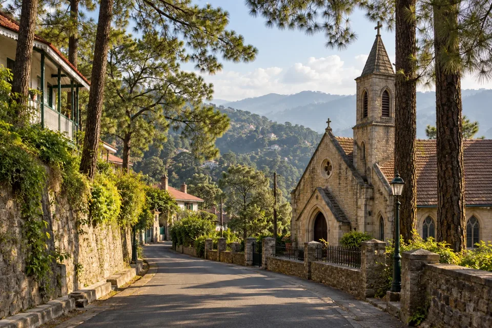 Delhi to Kasauli destination illustration