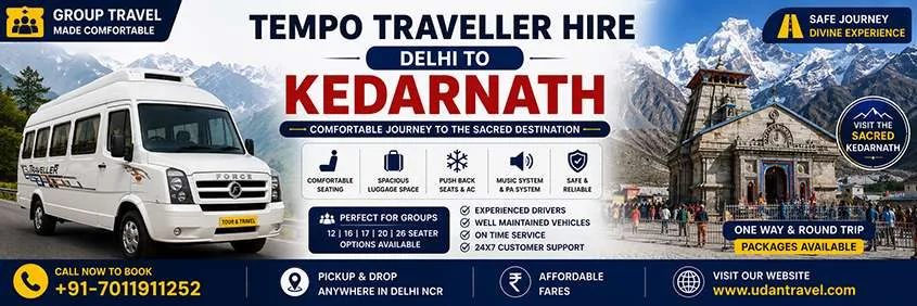 Tempo Traveller On Rent In Delhi To Kedarnath