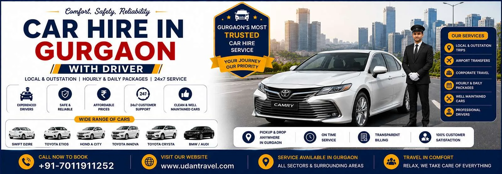 Car Hire In Gurgaon