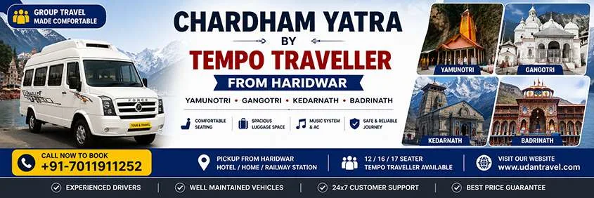 Chardham Yatra By Tempo Traveller From Haridwar