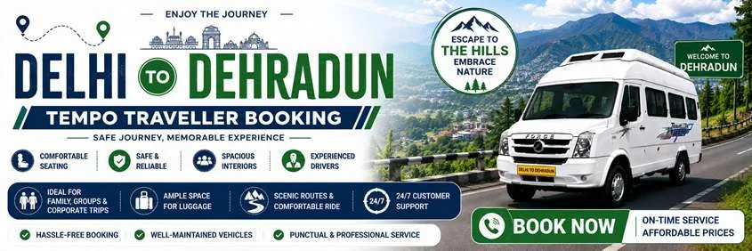 Tempo Traveller On Rent In Delhi To Dehradun