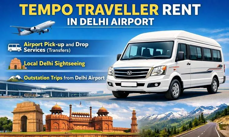 Tempo Traveller on Rent in Delhi Airport
