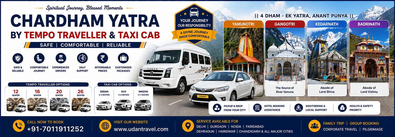 Chardham Yatra By Tempo Traveller