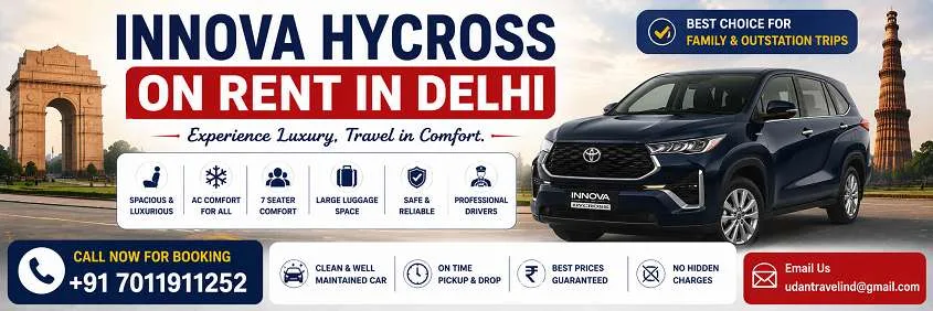 Innova Hycross On Rent In Delhi