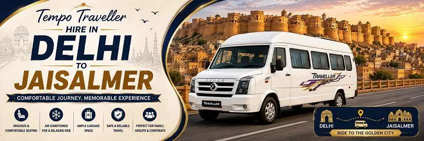 Tempo Traveller Hire In Delhi To Jaisalmer