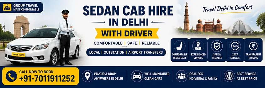 Sedan Cab Hire In Delhi With Driver