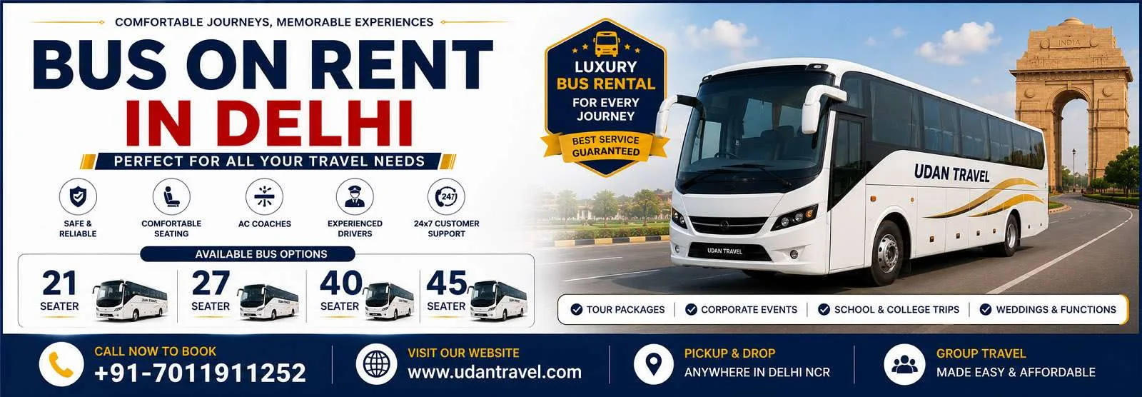 Bus On Rent In Delhi