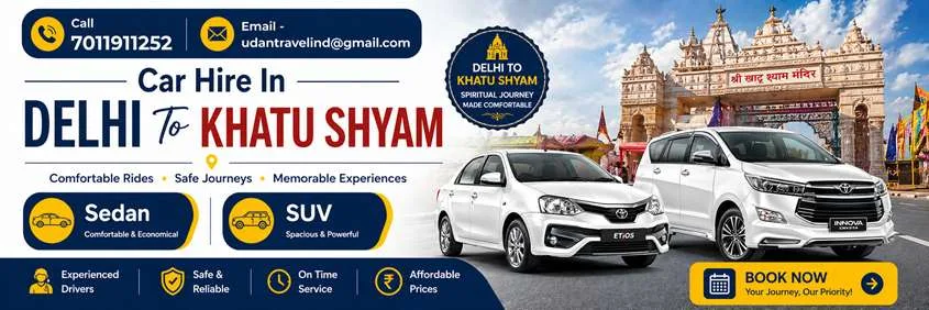 Car Hire In Delhi To Khatu Shyam