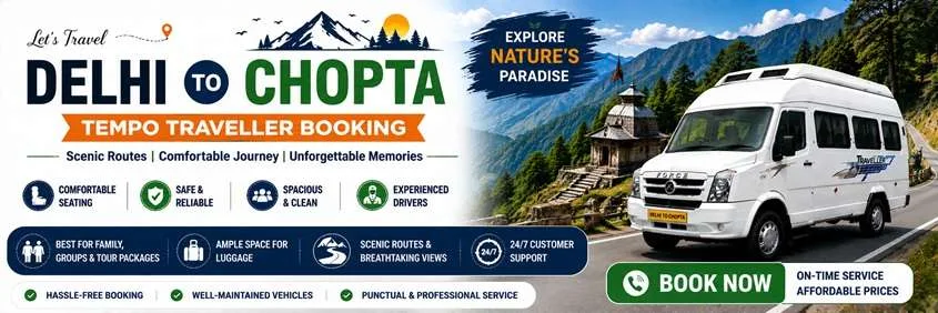 Tempo Traveller Hire From Delhi To Chopta