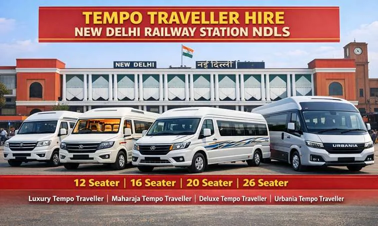 Tempo traveller hire New Delhi Railway Station NDLS