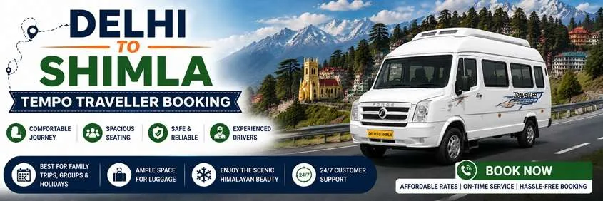 Tempo Traveller Hire From Delhi To Shimla