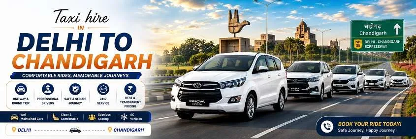 Car On Rent In Delhi To Chandigarh