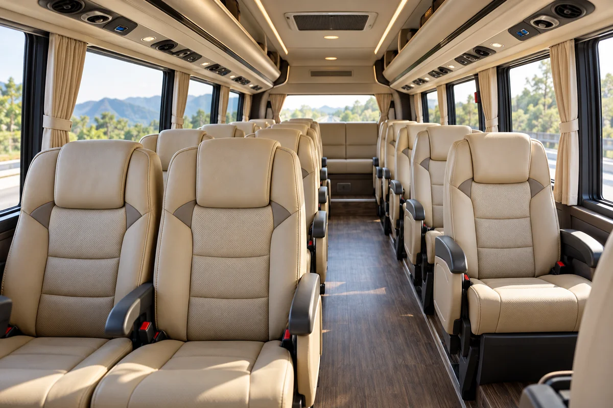 21 Seater Mini Bus 2X1 seating interior