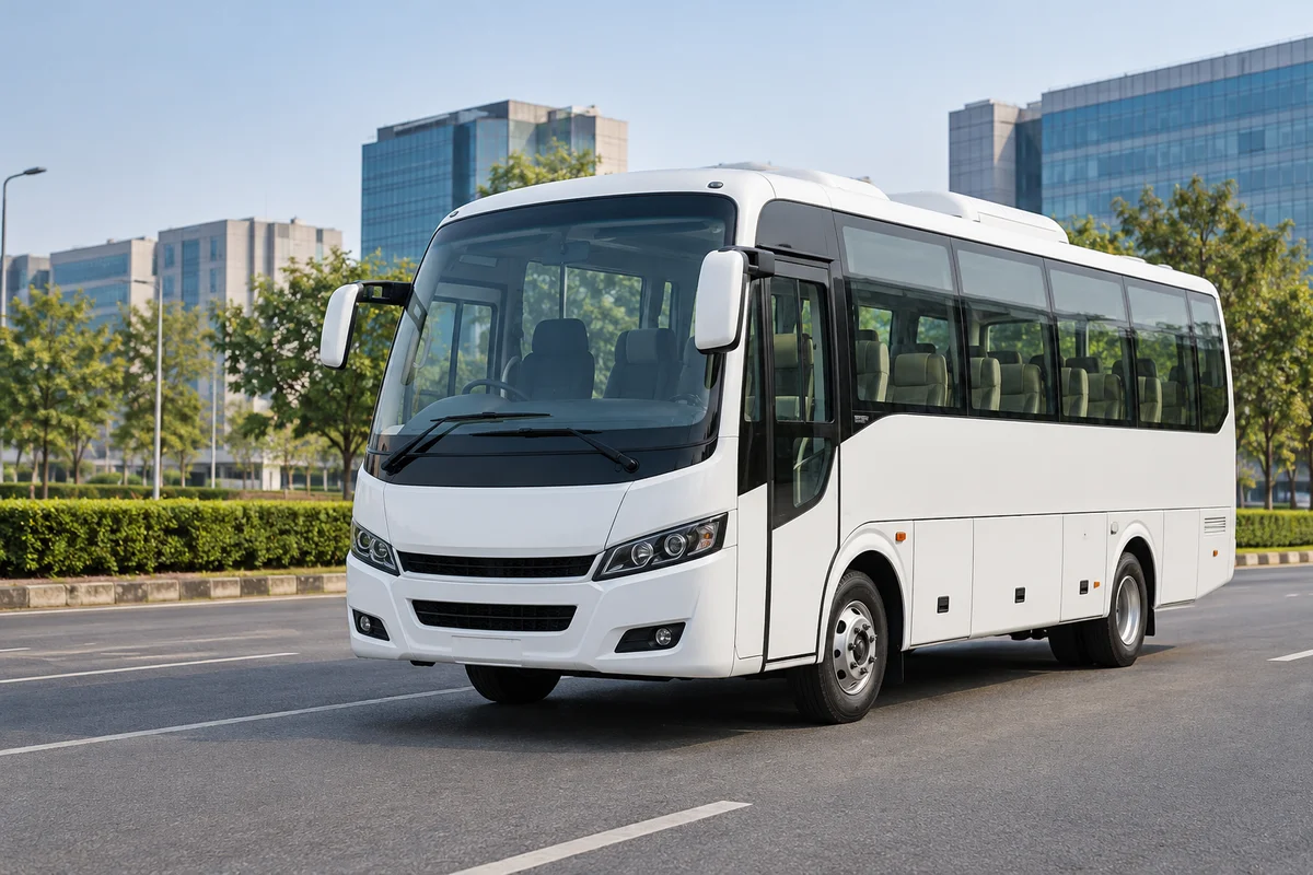 White mini coach for private group travel