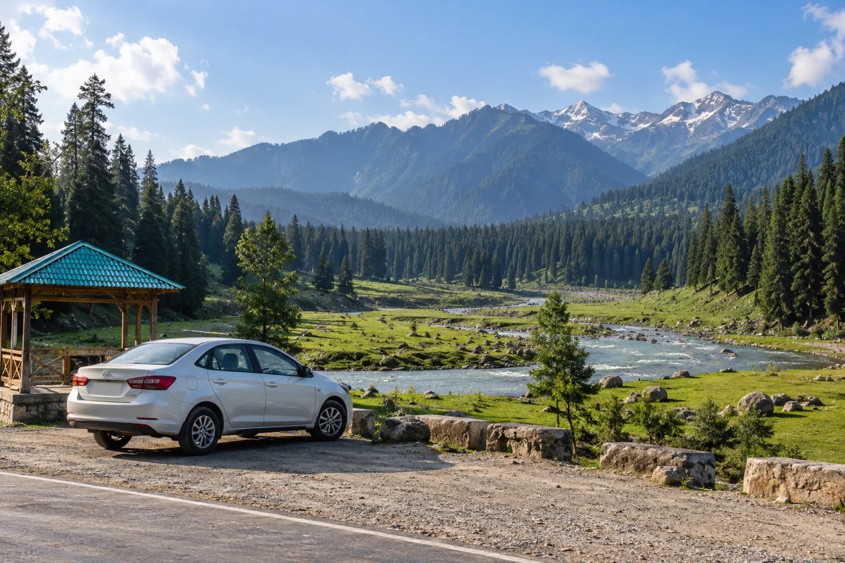 Doodhpathri travel scenery