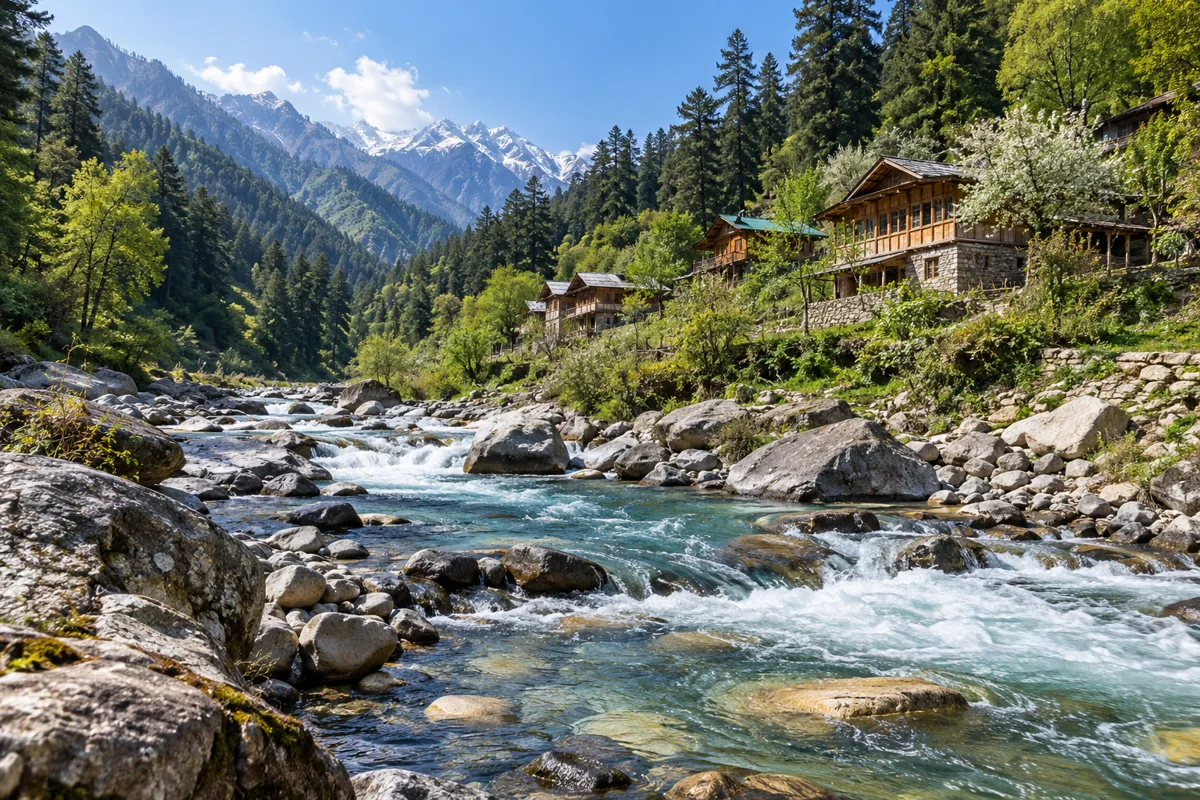 Tirthan Valley travel scenery