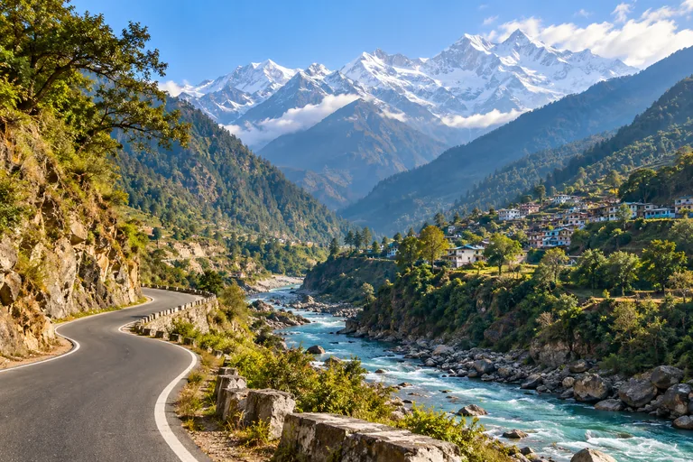 Char Dham destination travel illustration
