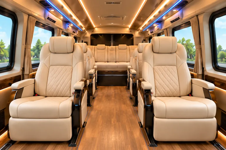9 Seater Maharaja Urbania illustrative interior