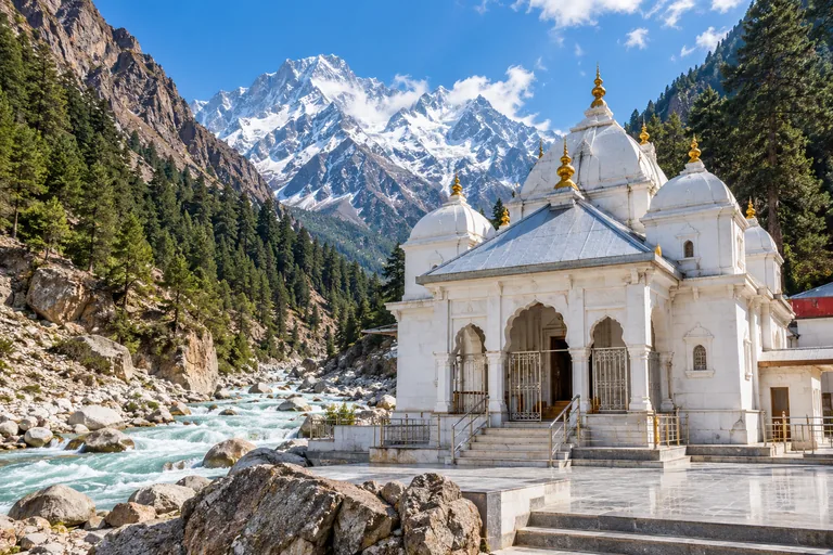 Gangotri destination travel illustration