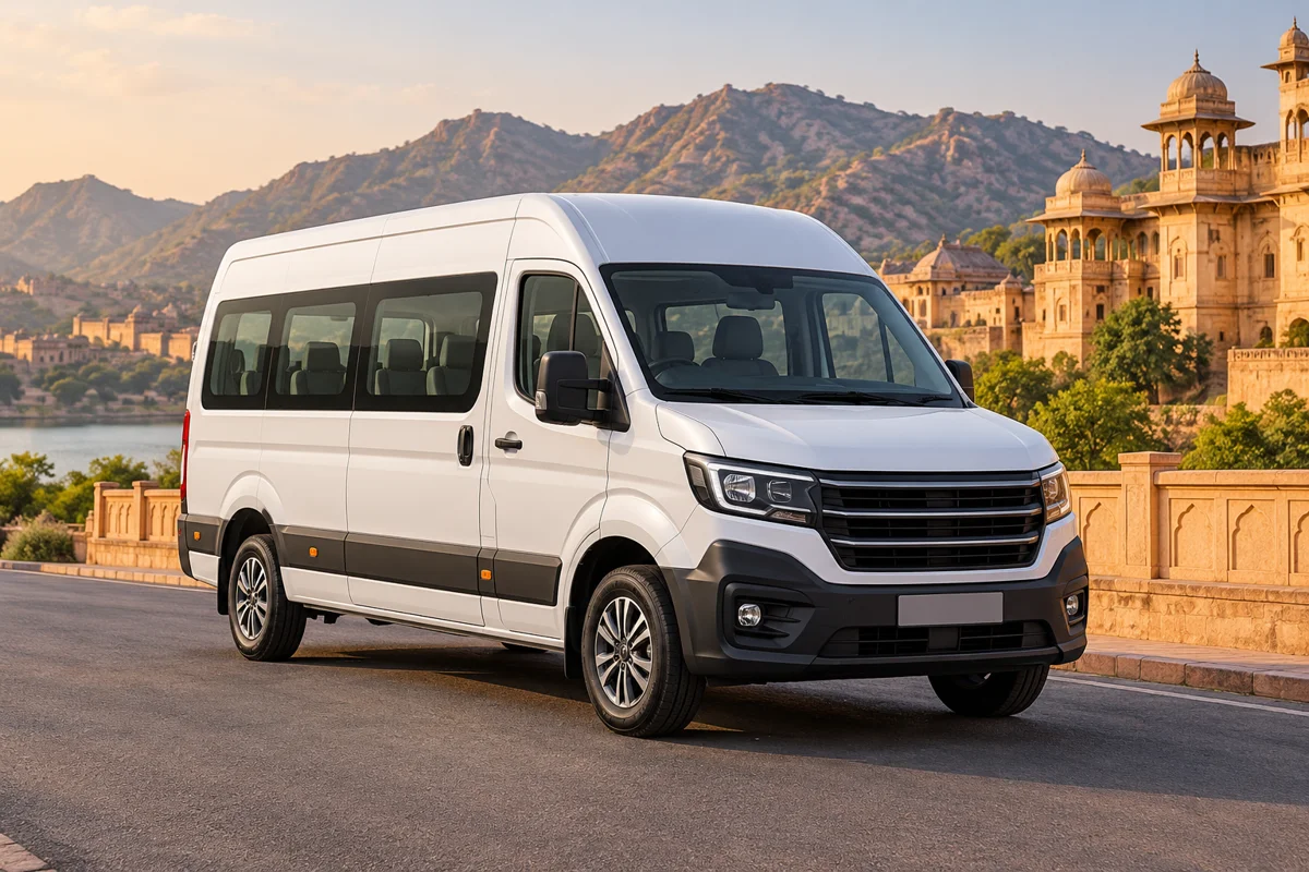 Private passenger van near Jaipur