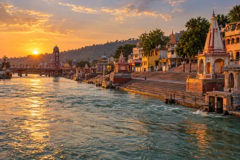 Haridwar destination travel illustration