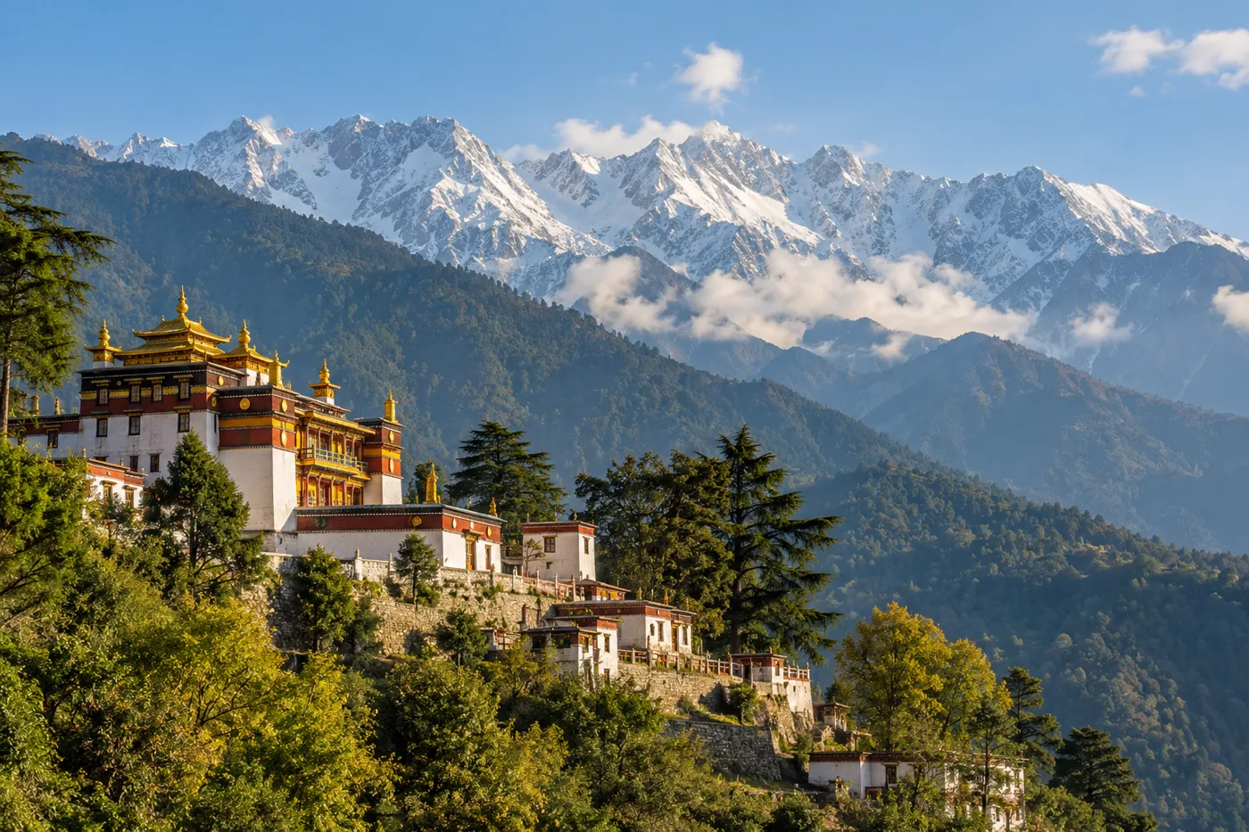 Dharamshala travel illustration