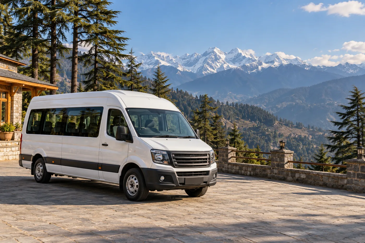 Urbania travel in Himachal travel illustration