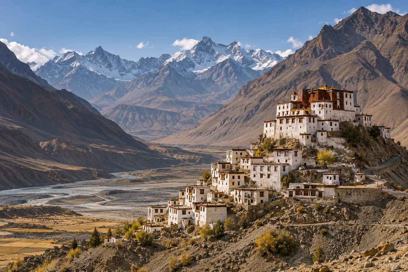 Spiti Valley travel illustration