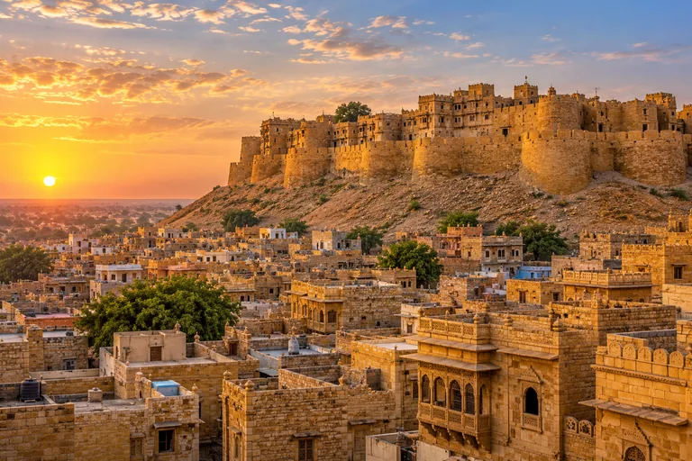Jaisalmer travel illustration