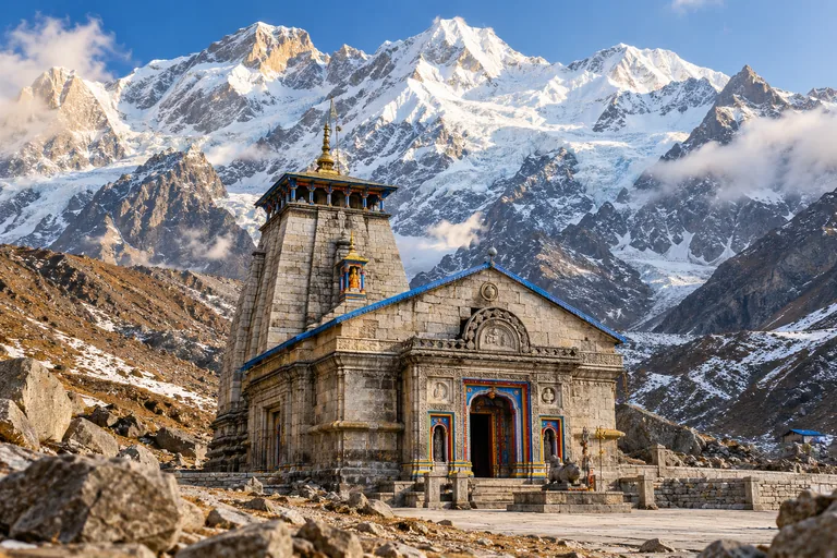 Kedarnath destination travel illustration