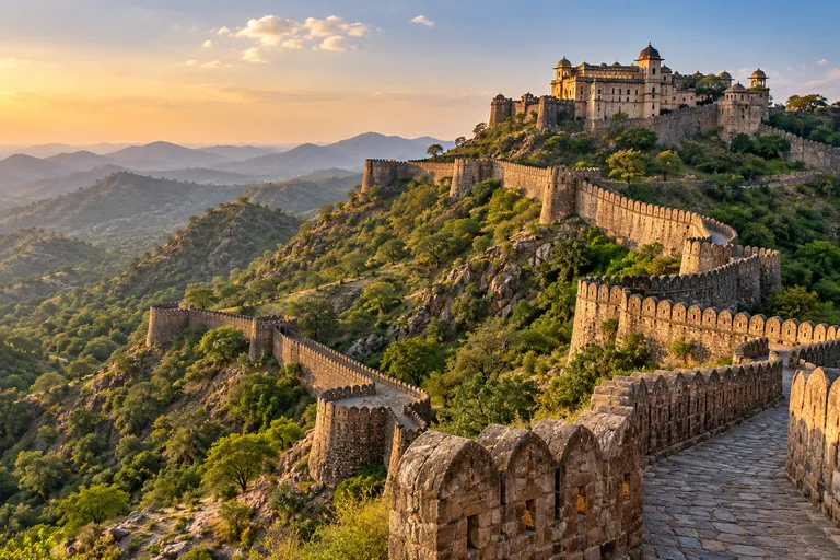 Kumbhalgarh travel illustration
