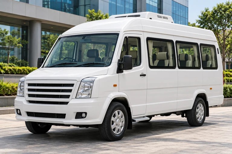 12 Seater Maharaja monthly rental vehicle illustration