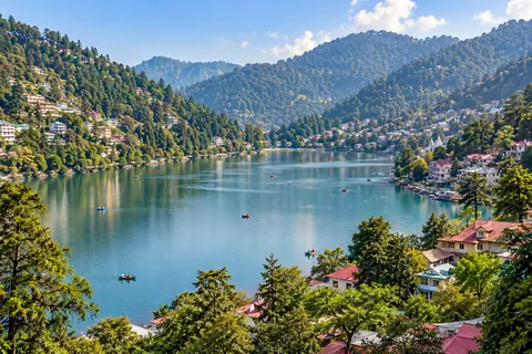 Nainital destination travel illustration