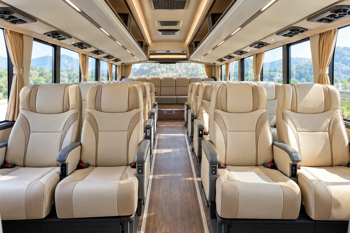 27 Seater Mini Bus cabin or vehicle reference