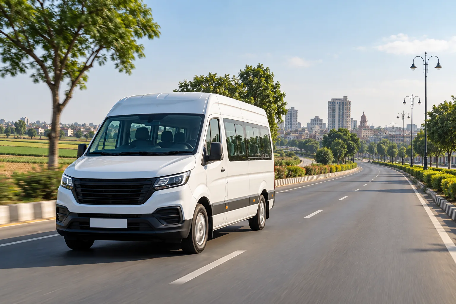 Ludhiana group road travel illustration