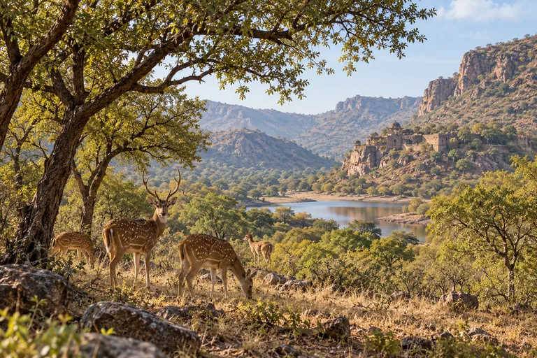 Sariska travel illustration