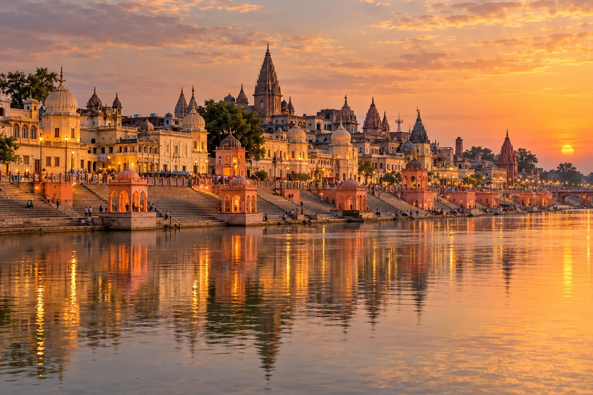 Ram Ki Paidi riverfront in Ayodhya