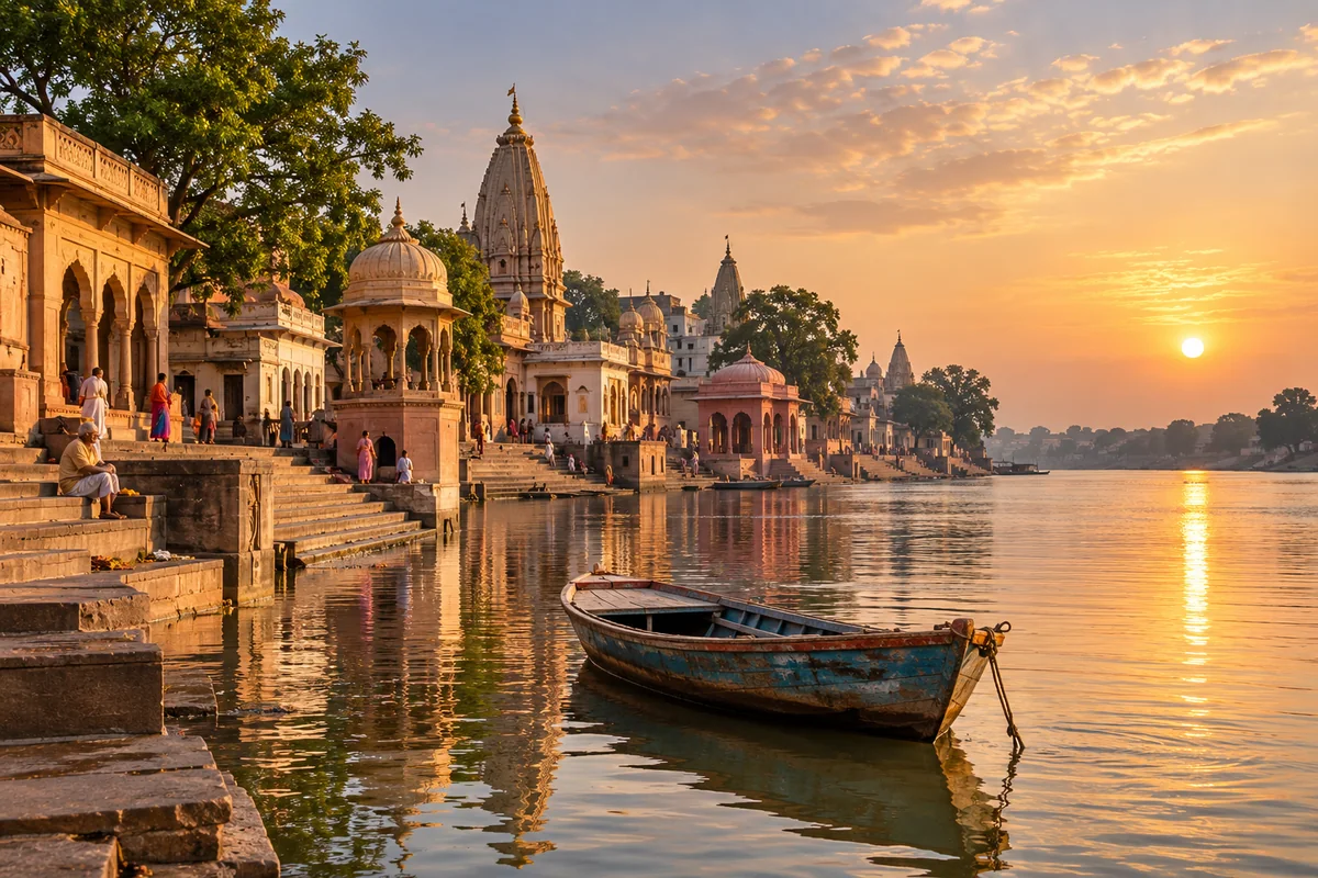 Gokul riverfront on the Yamuna
