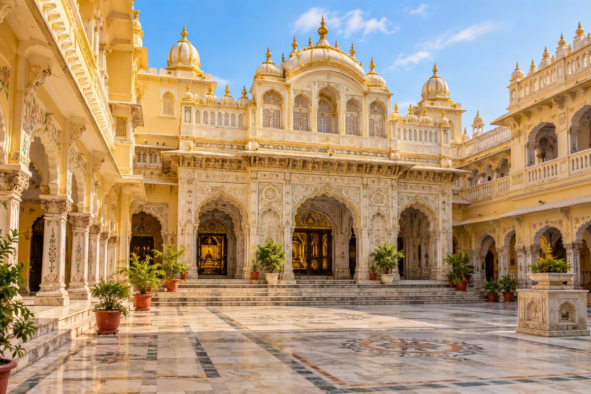 Kanak Bhawan courtyard in Ayodhya