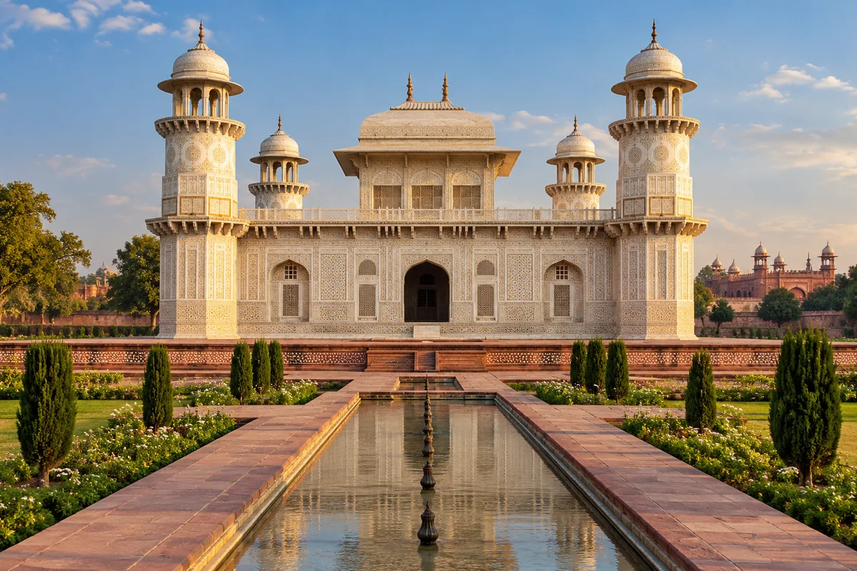 Itimad-ud-Daulah marble tomb in Agra