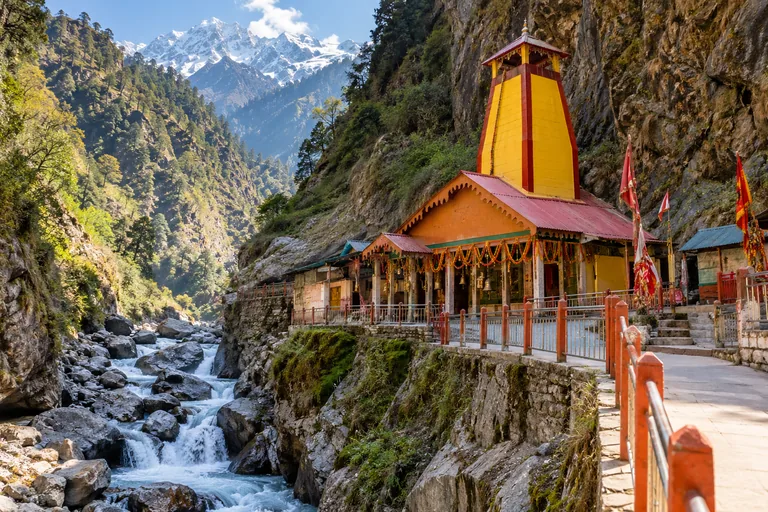 Yamunotri destination travel illustration