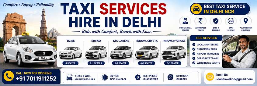 Taxi Service in Delhi | Local, Airport & Outstation